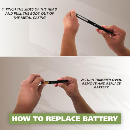 Wahl Micro Groomsman Personal Trimmer - Nose, Ear, Eyebrow & Facial Hair Detailer, Hygienic Heads