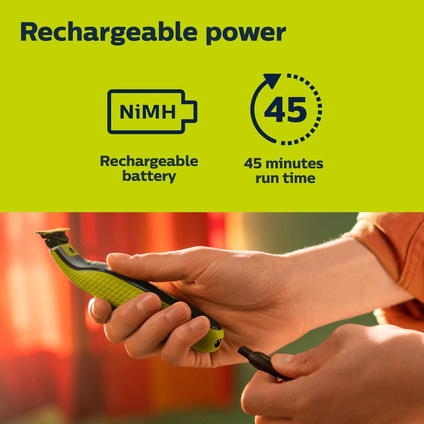 Philips Norelco OneBlade 360 Hybrid Electric Trimmer & Shaver with 5-in-1 Adjustable Comb