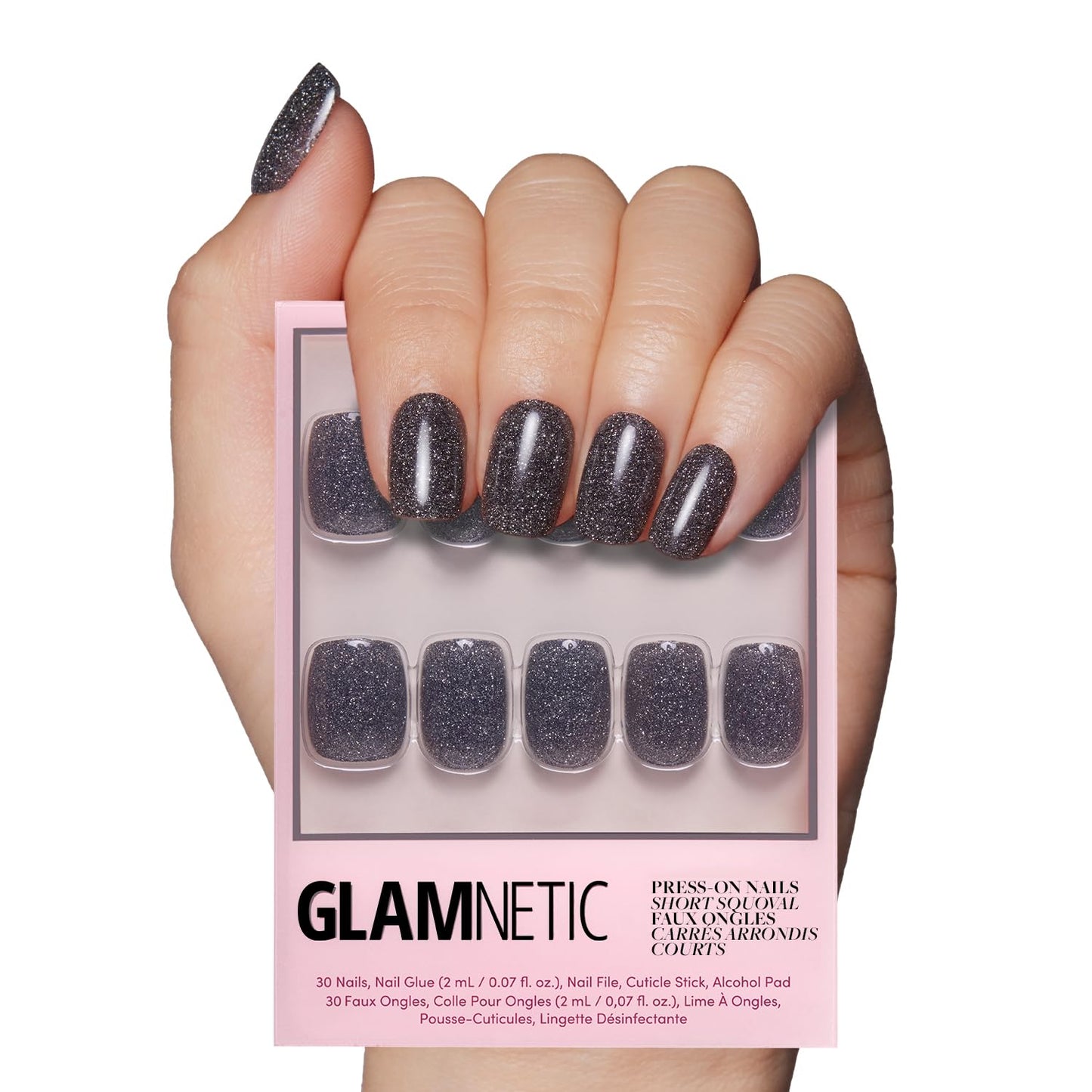 Glamnetic Fall Mauve Press On Nails | Short Oval Salon Quality