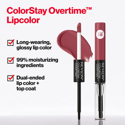 Revlon ColorStay Overtime Liquid Lipstick | 16 Hr Wear & Gloss