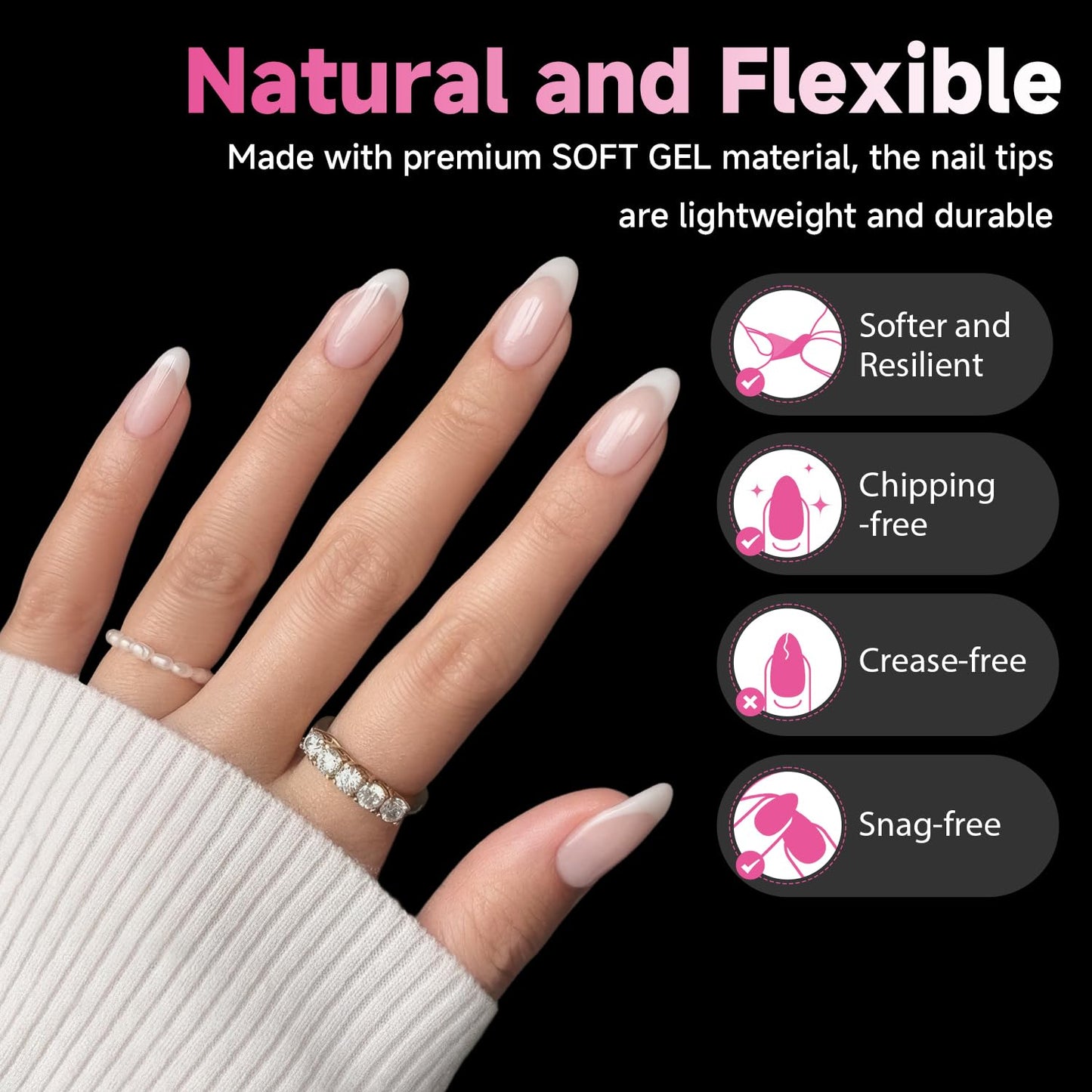 UNA GELLA Solid Gel Nail Glue (40ml) - Strong, Soak-Off Glue for Acrylic, Press-On & Gelly Tips - Lamp Curing Needed