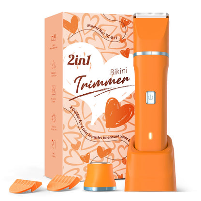 Risina Bikini Trimmer & Electric Razor for Women - Painless, IPX7 Waterproof Body & Facial Shaver