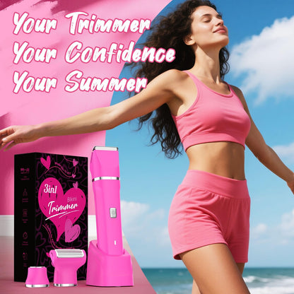 Risina Bikini Trimmer & Electric Razor for Women - Painless, IPX7 Waterproof Body & Facial Shaver