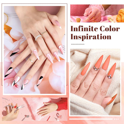 JODSONE 32 Color Gel Nail Kit w/ UV Light & 3 Top Coats | Gift Set