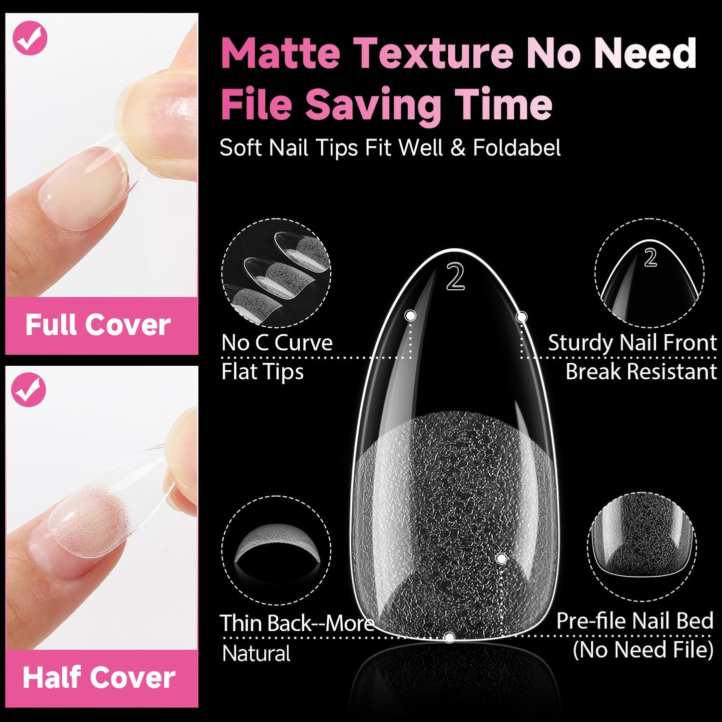 UNA GELLA Solid Gel Nail Glue (40ml) - Strong, Soak-Off Glue for Acrylic, Press-On & Gelly Tips - Lamp Curing Needed