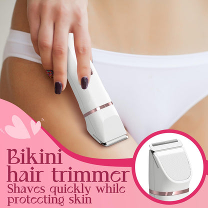 Risina Bikini Trimmer & Electric Razor for Women - Painless, IPX7 Waterproof Body & Facial Shaver