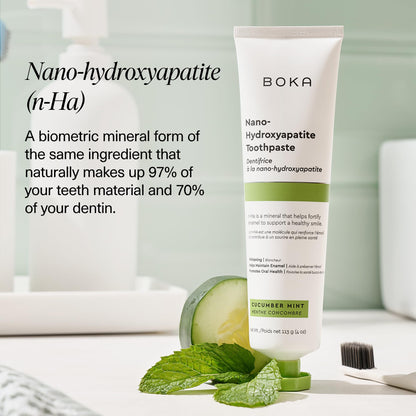 Boka Fluoride-Free Toothpaste with Nano Hydroxyapatite (n-Ha) - Sensitive Teeth, Ela Mint