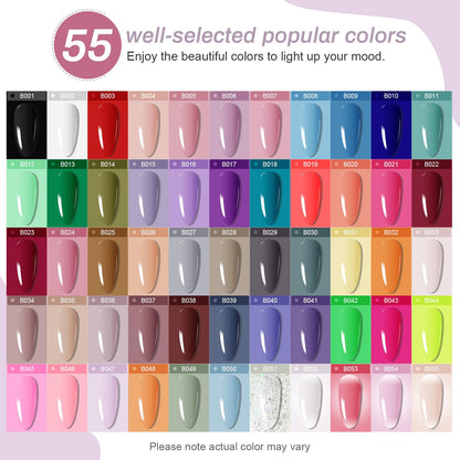 JODSONE 36 Pcs Gel Polish Kit: 32 Colors, Base & Top Coats | Gift Set