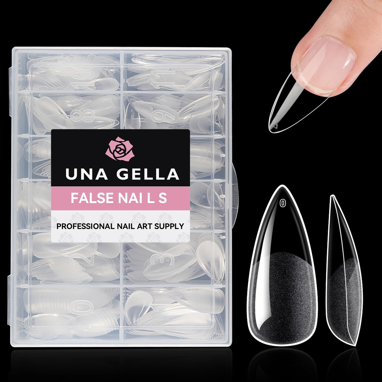 UNA GELLA Solid Gel Nail Glue (40ml) - Strong, Soak-Off Glue for Acrylic, Press-On & Gelly Tips - Lamp Curing Needed