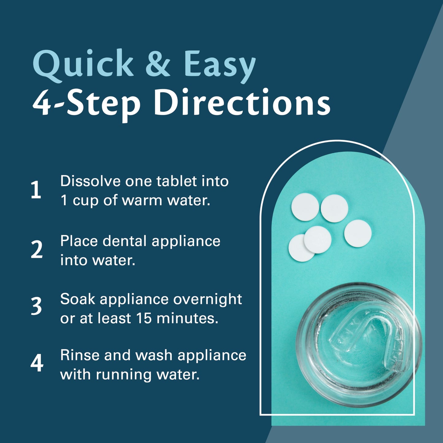 M3 Naturals Extra Strength Retainer & Invisalign Cleaner Tablets - Removes Odor, Stains, Plaque (120 Count)