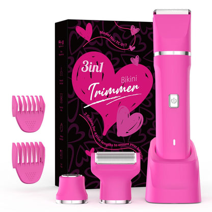 Risina Bikini Trimmer & Electric Razor for Women - Painless, IPX7 Waterproof Body & Facial Shaver