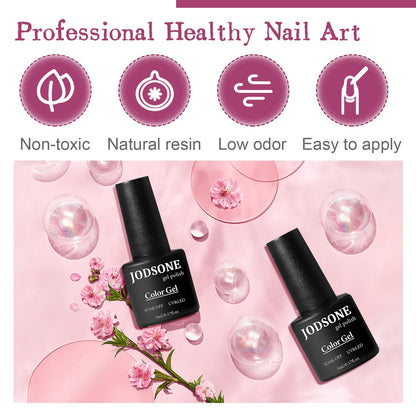 JODSONE 36 Pcs Gel Polish Kit: 32 Colors, Base & Top Coats | Gift Set