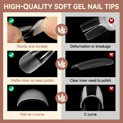 UNA GELLA Solid Gel Nail Glue (40ml) - Strong, Soak-Off Glue for Acrylic, Press-On & Gelly Tips - Lamp Curing Needed