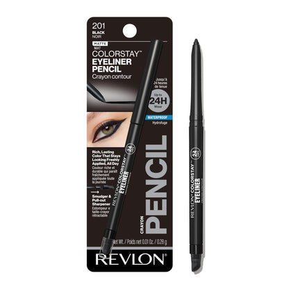 Revlon ColorStay Waterproof Eyeliner Pencil: 24HR Black Brown