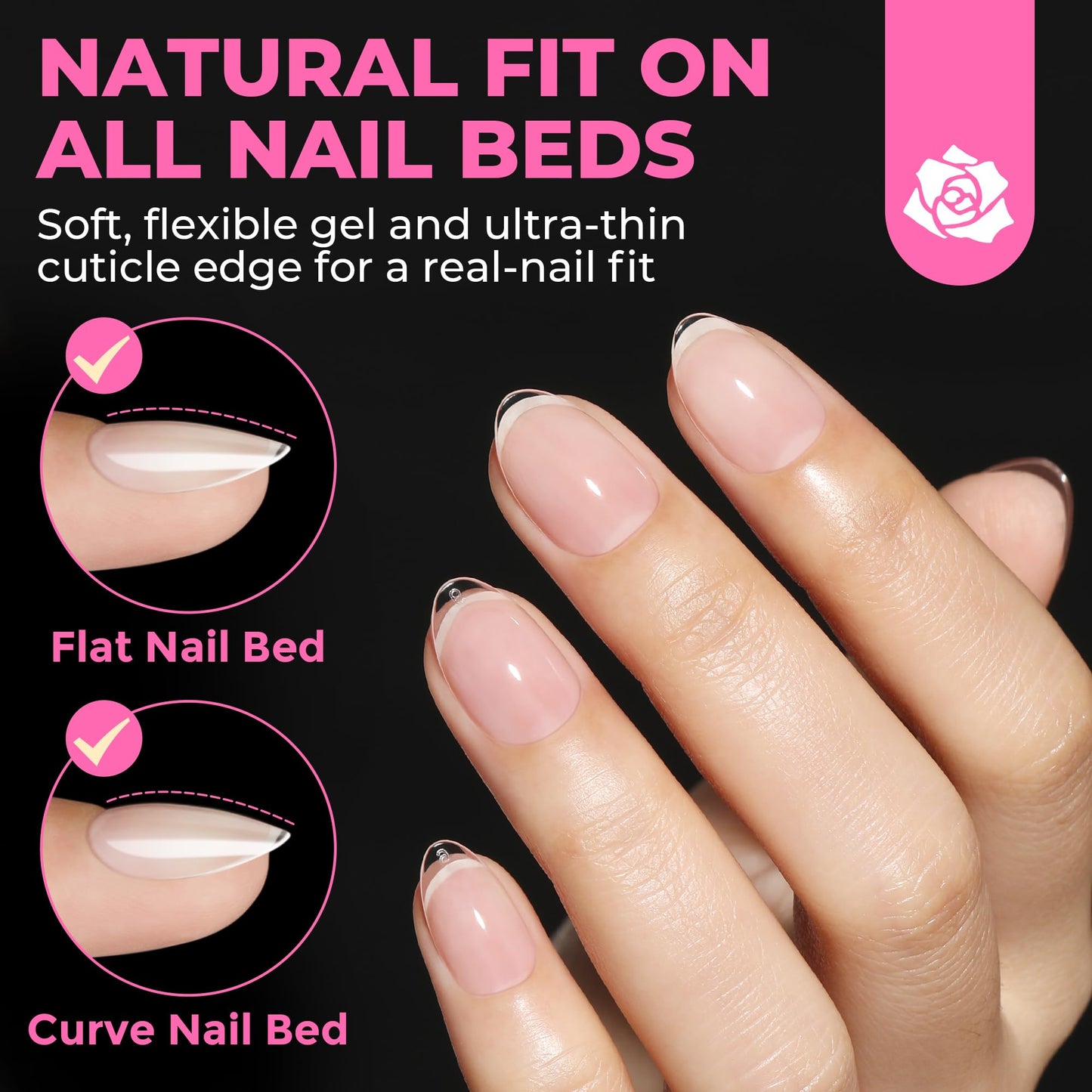 UNA GELLA Solid Gel Nail Glue (40ml) - Strong, Soak-Off Glue for Acrylic, Press-On & Gelly Tips - Lamp Curing Needed