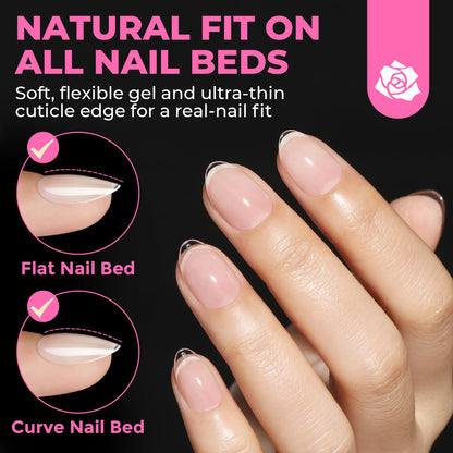 UNA GELLA Solid Gel Nail Glue (40ml) - Strong, Soak-Off Glue for Acrylic, Press-On & Gelly Tips - Lamp Curing Needed