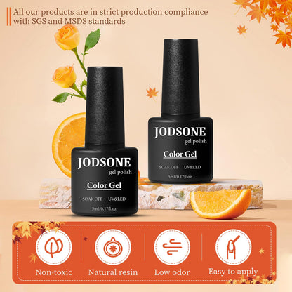 JODSONE 32 Color Gel Nail Kit w/ UV Light & 3 Top Coats | Gift Set