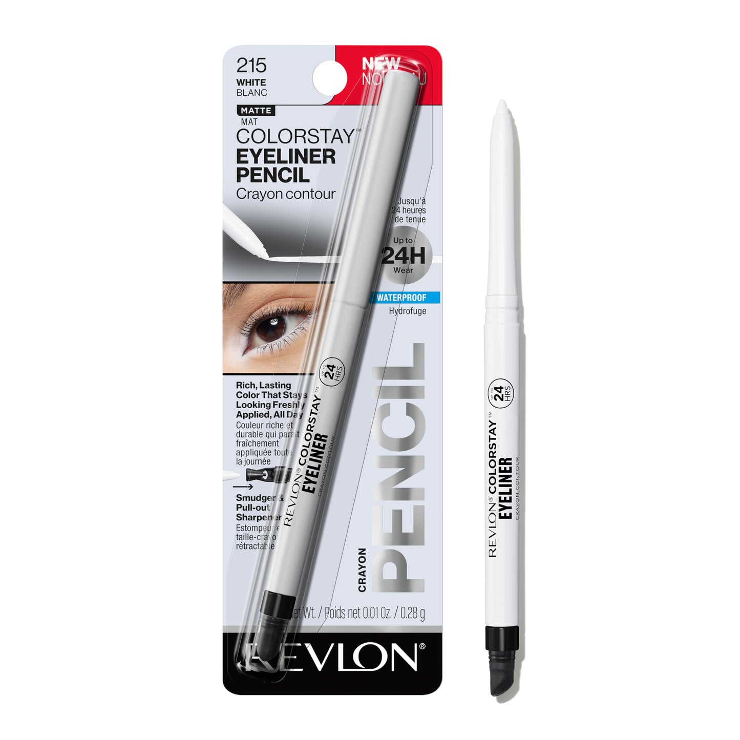 Revlon ColorStay Waterproof Eyeliner Pencil: 24HR Black Brown