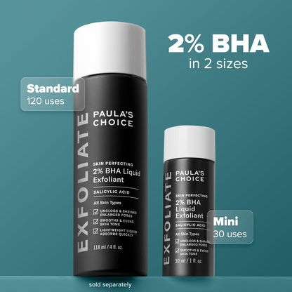 Paula's Choice SKIN PERFECTING 2% BHA Liquid Salicylic Acid Exfoliant - Blackheads & Pores, 4oz