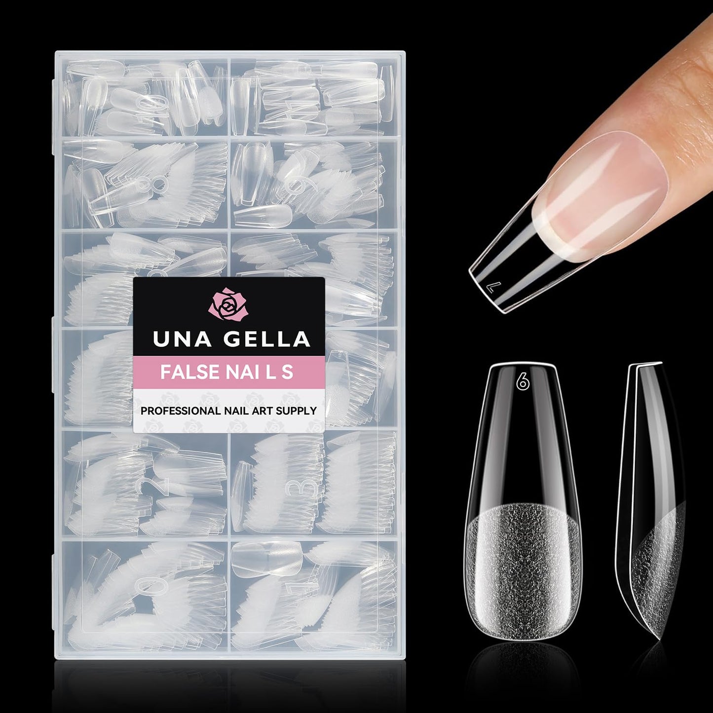 UNA GELLA Solid Gel Nail Glue (40ml) - Strong, Soak-Off Glue for Acrylic, Press-On & Gelly Tips - Lamp Curing Needed