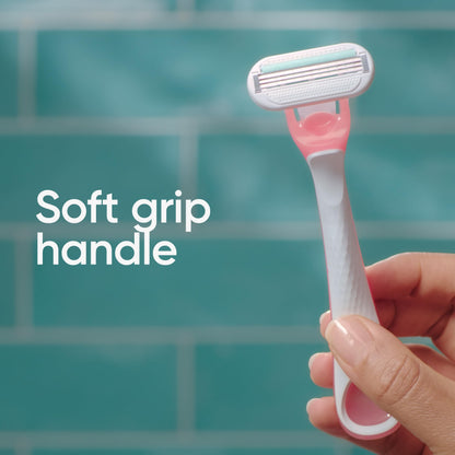 Gillette Venus Sensitive Disposable Razors - 3 Blades, SkinElixir for up to 0% Irritation (3 Count)