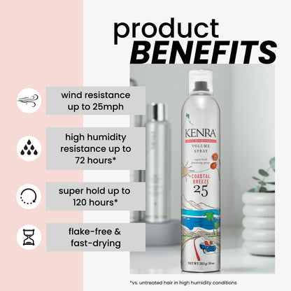 Kenra Volume Spray 25: Super Hold Hairspray, Humidity & Wind Resist