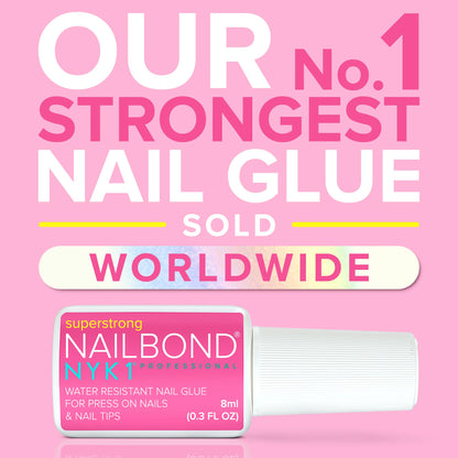 NYK1 NailBond Super Strong Brush On Nail Glue | Press Ons & Acrylics