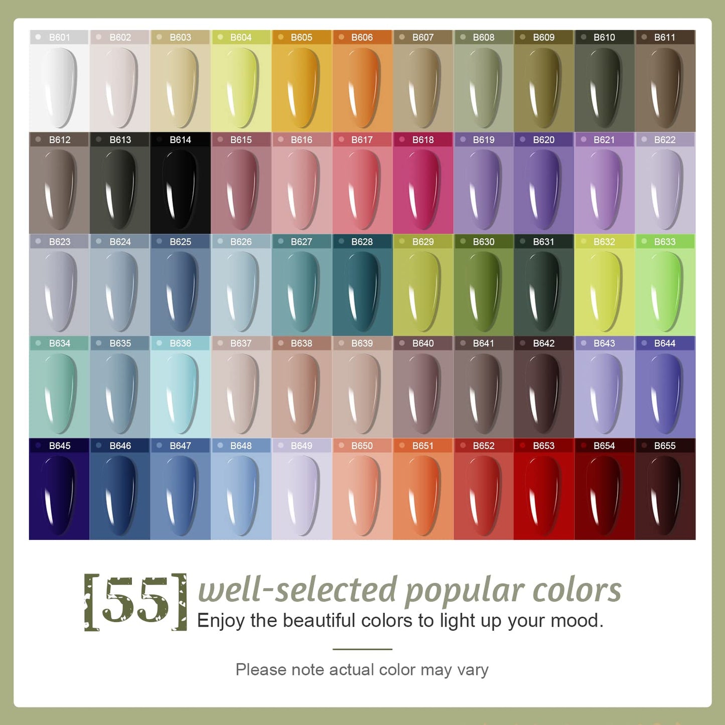 JODSONE 36 Pcs Gel Polish Kit: 32 Colors, Base & Top Coats | Gift Set