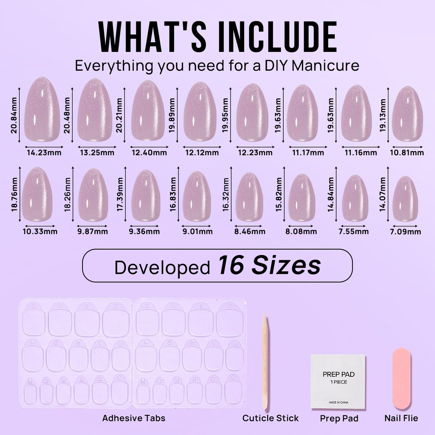 BTArtbox Soft Gel Press On Nails: Short Square Ombre | Vanilla Cream