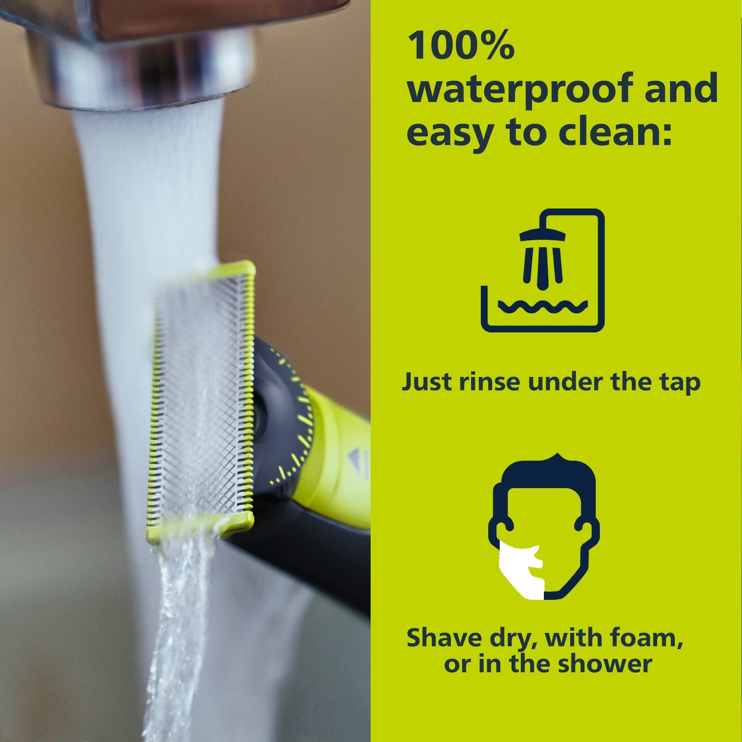 Philips Norelco OneBlade 360 Hybrid Electric Trimmer & Shaver with 5-in-1 Adjustable Comb