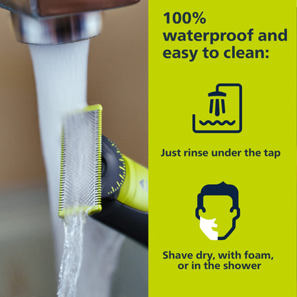 Philips Norelco OneBlade 360 Hybrid Electric Trimmer & Shaver with 5-in-1 Adjustable Comb