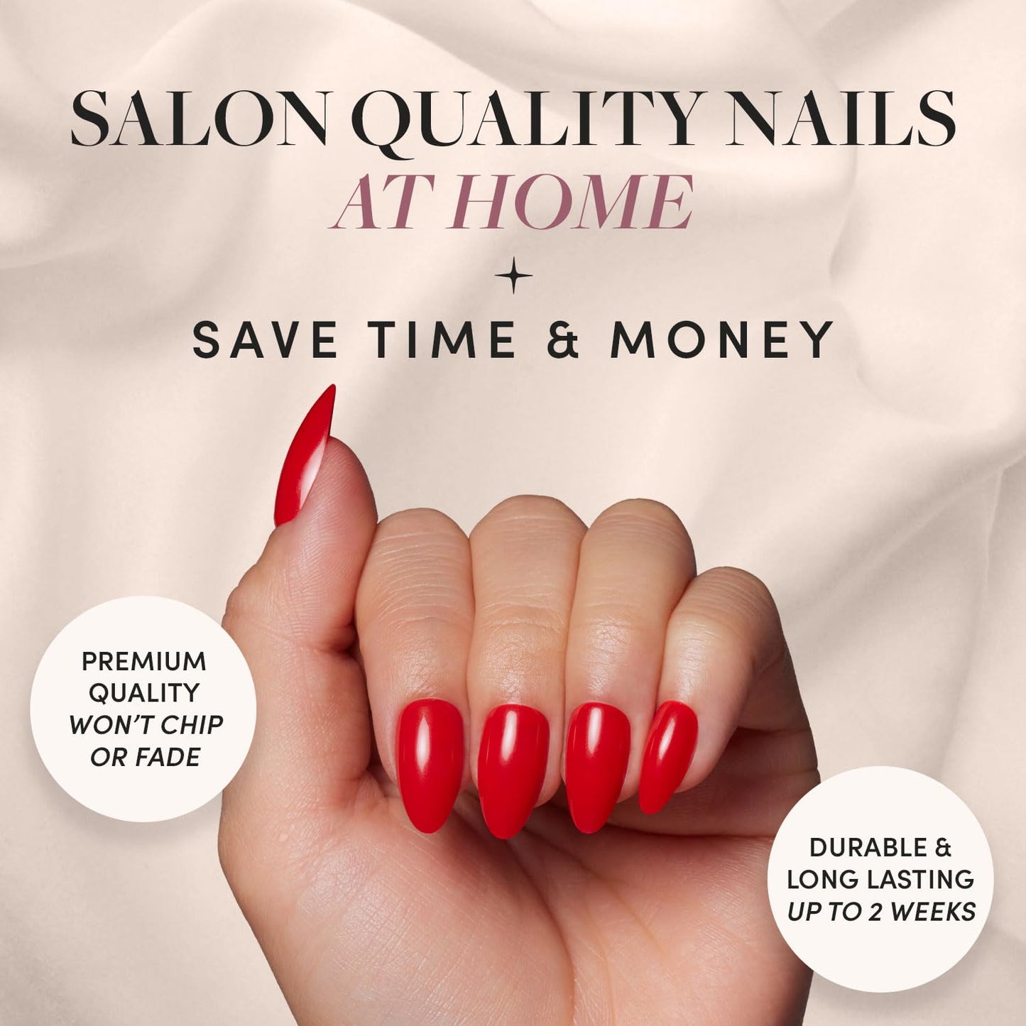 Glamnetic Fall Mauve Press On Nails | Short Oval Salon Quality