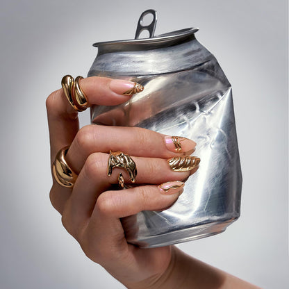 BTArtbox Soft Gel Press On Nails: Short Square Ombre | Vanilla Cream