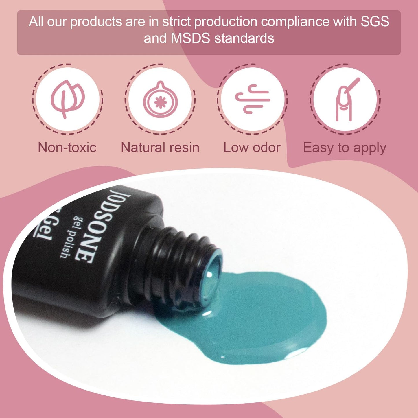 JODSONE 36 Pcs Gel Polish Kit: 32 Colors, Base & Top Coats | Gift Set