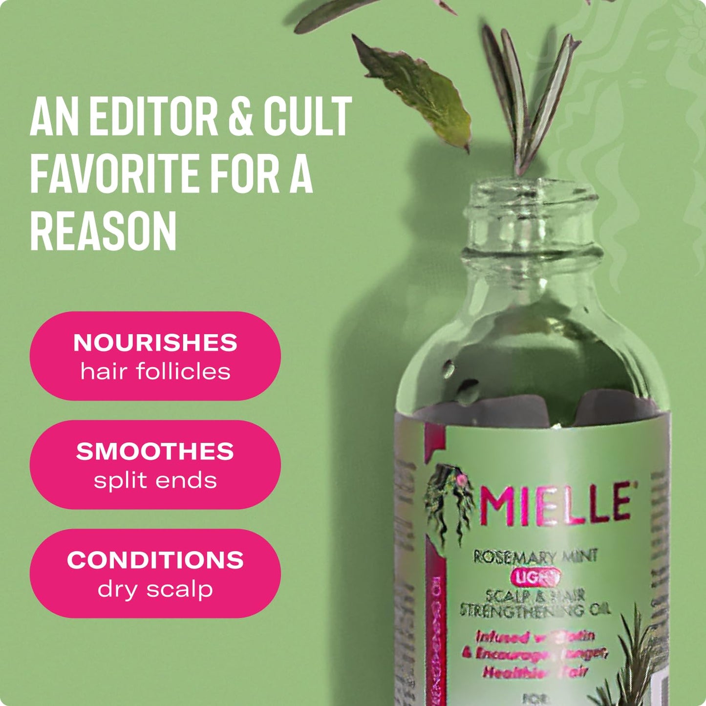 Mielle Rosemary Mint Hair Oil with Biotin for Growth & Scalp