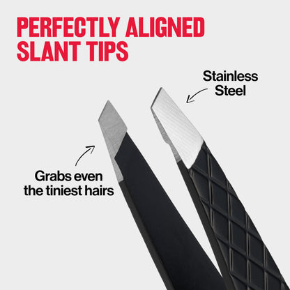 Revlon Expert Slant Tweezer - Most-Loved, High Precision Stainless Steel for Easy Hair Removal