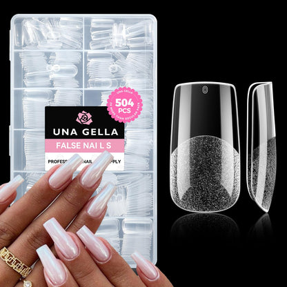 UNA GELLA Solid Gel Nail Glue (40ml) - Strong, Soak-Off Glue for Acrylic, Press-On & Gelly Tips - Lamp Curing Needed