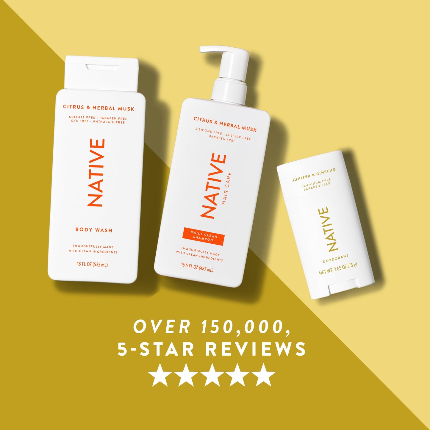 Native Aluminum-Free Deodorant - 72 Hour Odor Control with Shea Butter, Coconut & Vanilla