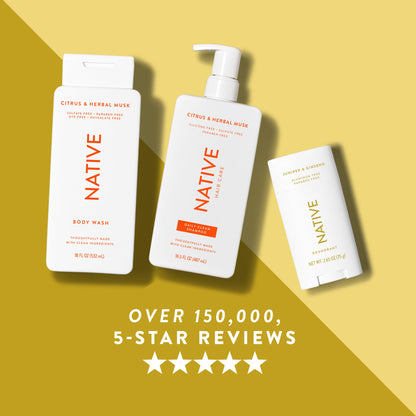 Native Aluminum-Free Deodorant - 72 Hour Odor Control with Shea Butter, Coconut & Vanilla