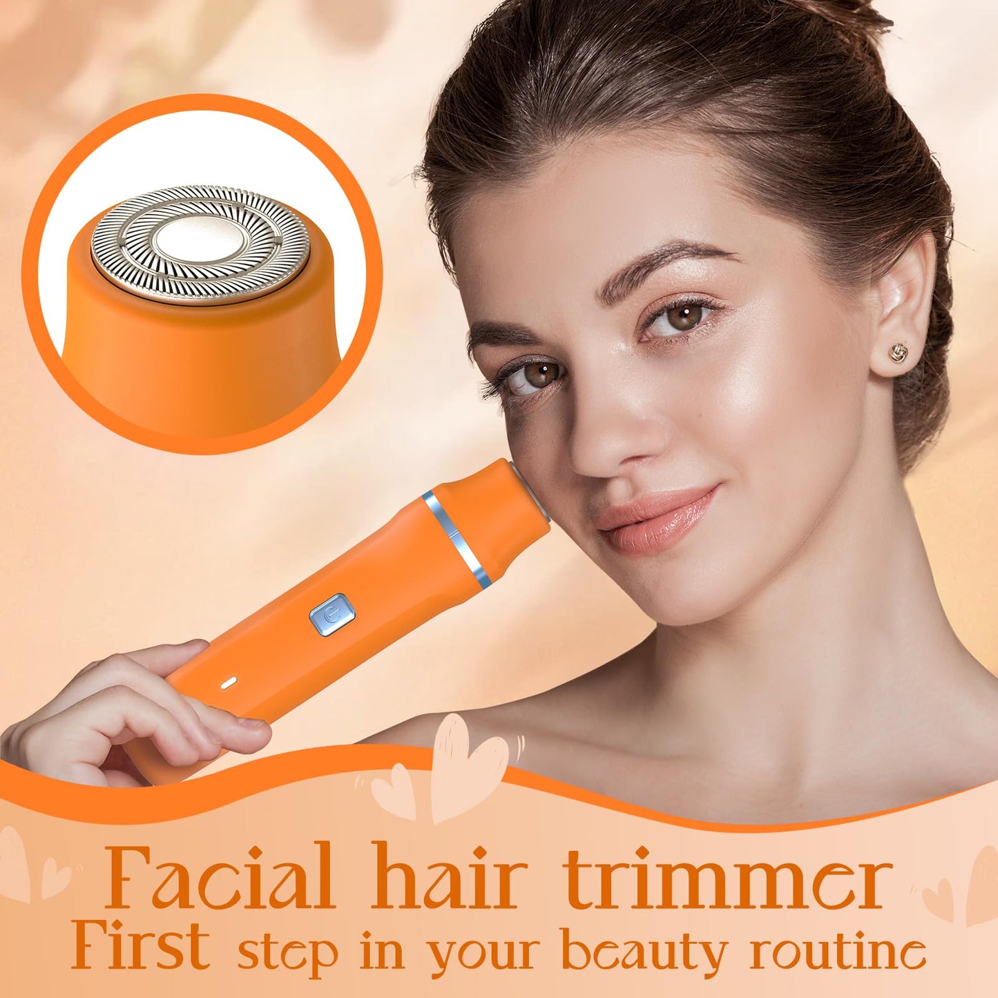 Risina Bikini Trimmer & Electric Razor for Women - Painless, IPX7 Waterproof Body & Facial Shaver