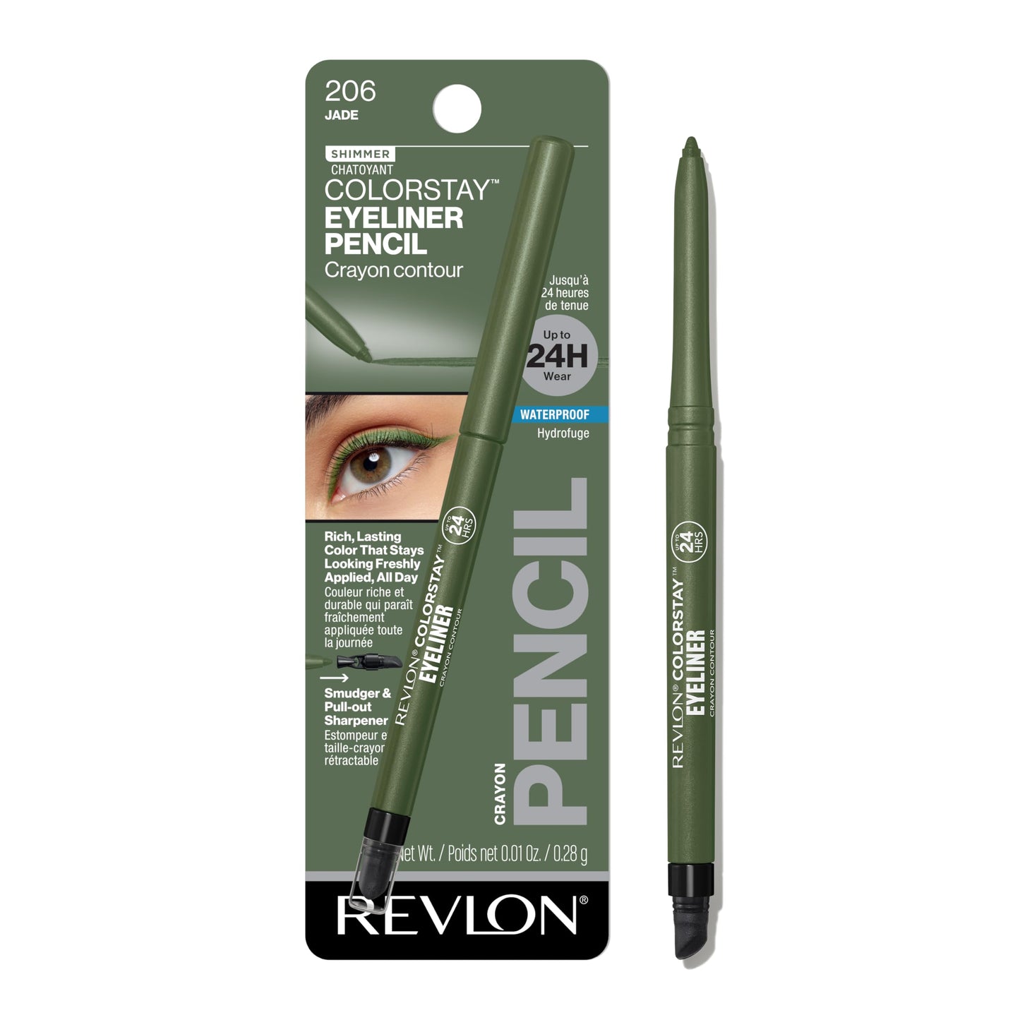 Revlon ColorStay Waterproof Eyeliner Pencil: 24HR Black Brown