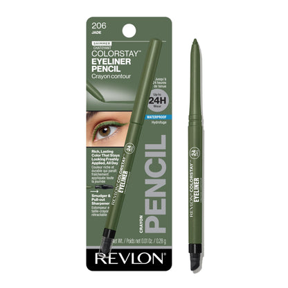 Revlon ColorStay Waterproof Eyeliner Pencil: 24HR Black Brown