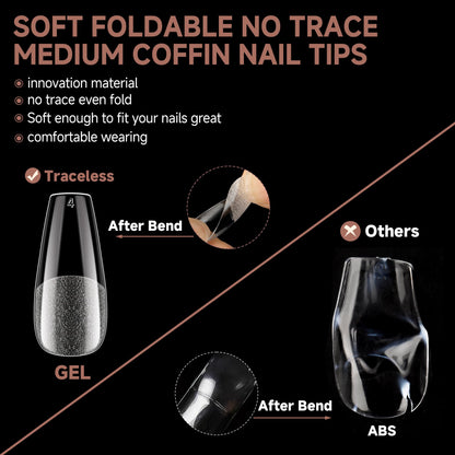 UNA GELLA Solid Gel Nail Glue (40ml) - Strong, Soak-Off Glue for Acrylic, Press-On & Gelly Tips - Lamp Curing Needed