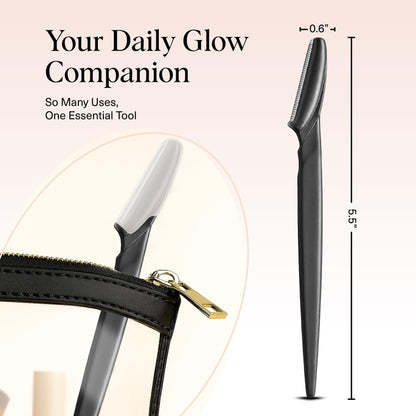 Kitsch Dermaplane Razor for Face & Eyebrow Trimmer – Exfoliating Facial Shaver, Terracotta (12 pcs)