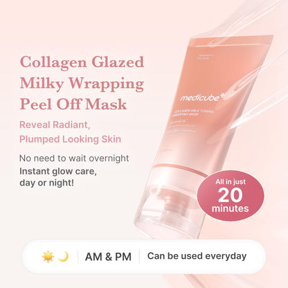 Medicube Collagen Overnight Wrapping Peel Off Mask - Elasticity, Hydration & Anti-Aging Care