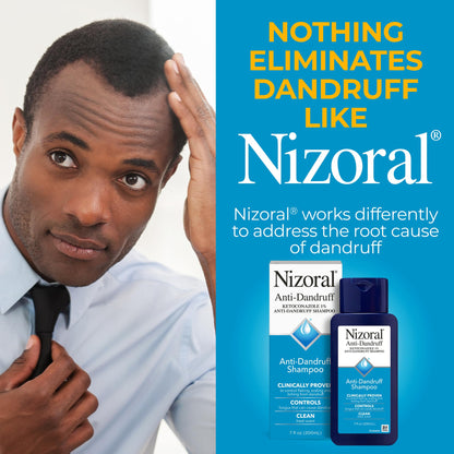 Nizoral Anti-Dandruff Shampoo - 1% Ketoconazole - Clinically Proven Relief for Flaking, Scaling & Itching (7 Fl Oz)