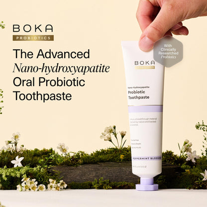 Boka Fluoride-Free Toothpaste with Nano Hydroxyapatite (n-Ha) - Sensitive Teeth, Ela Mint