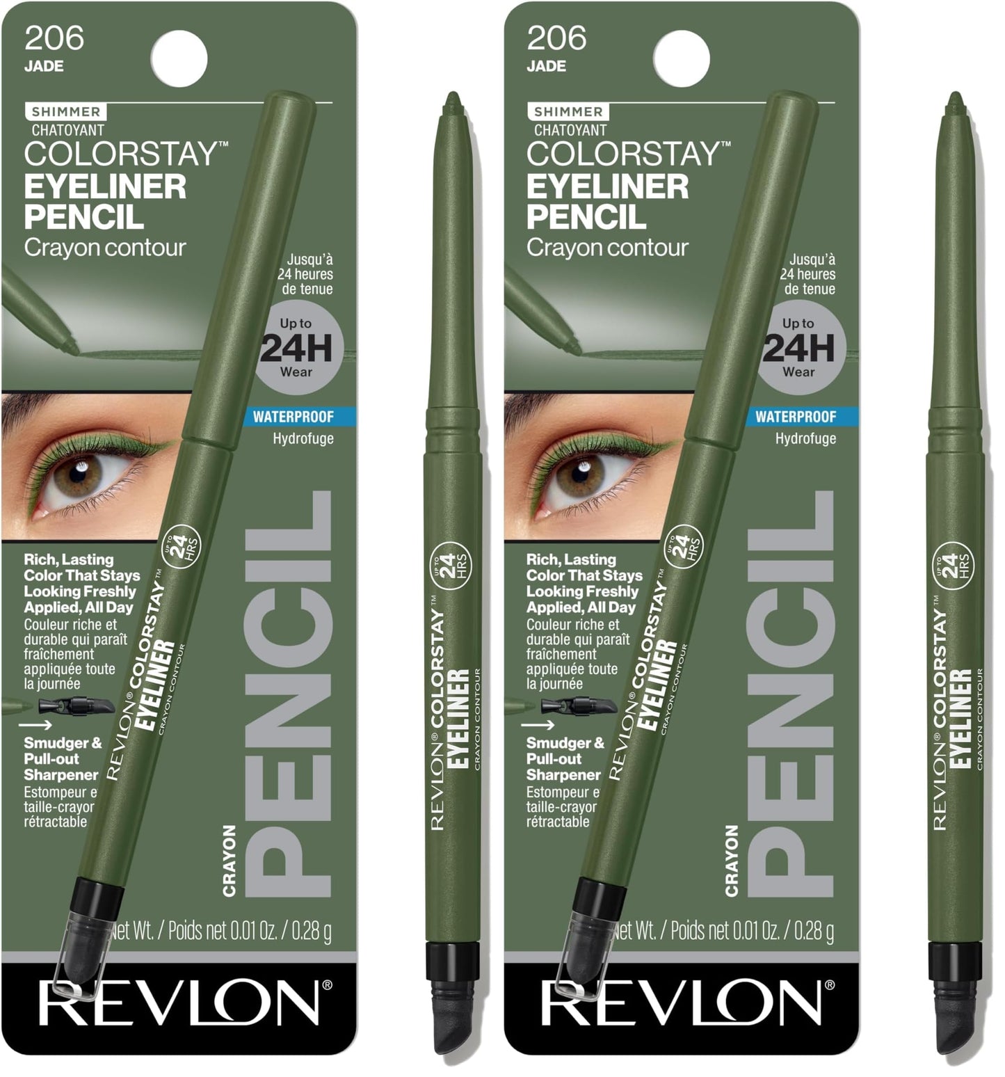 Revlon ColorStay Waterproof Eyeliner Pencil: 24HR Black Brown