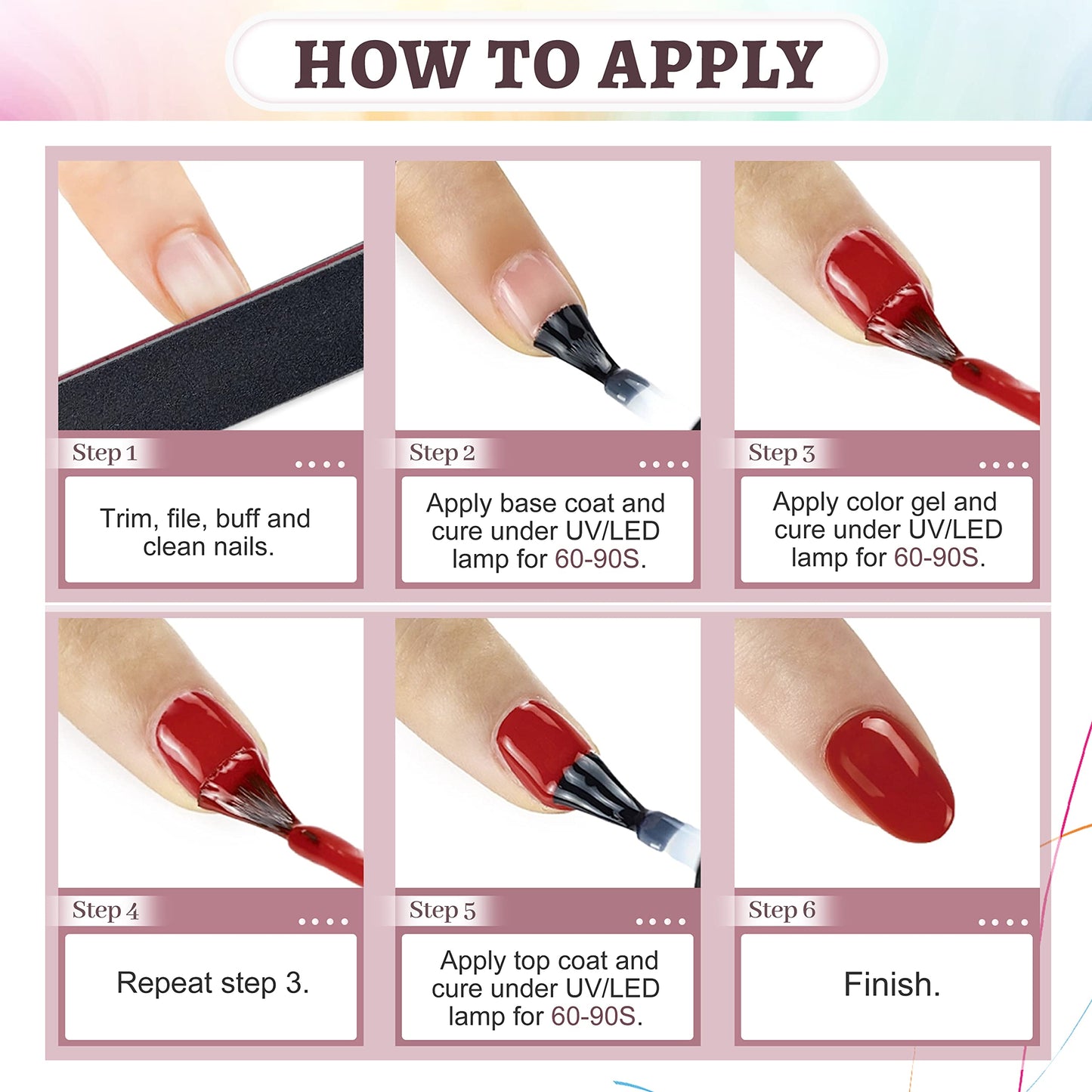 JODSONE 36 Pcs Gel Polish Kit: 32 Colors, Base & Top Coats | Gift Set