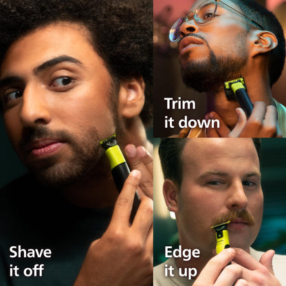 Philips Norelco OneBlade 360 Hybrid Electric Trimmer & Shaver with 5-in-1 Adjustable Comb